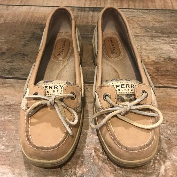 Sperry - Sequin & Leopard Print Top-Siders… - Picture 3 of 7